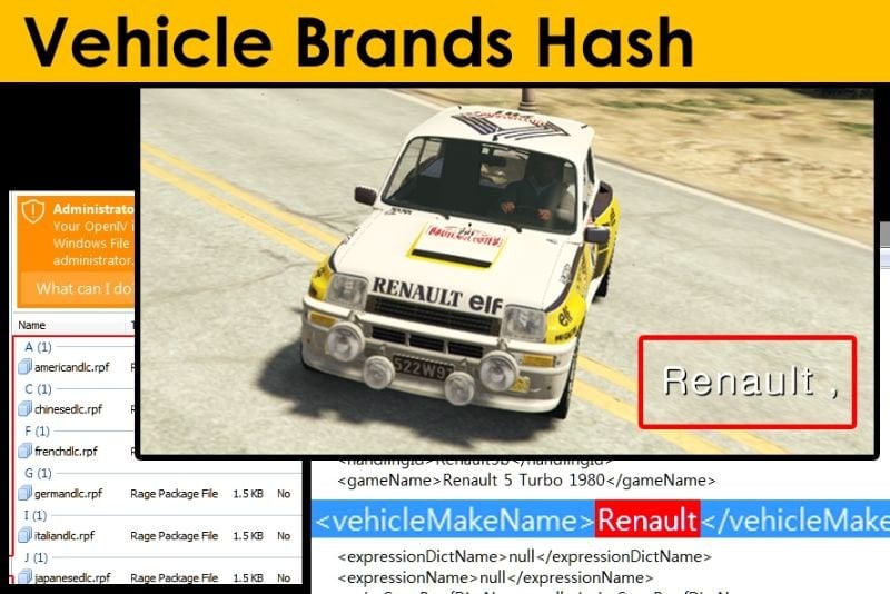 9fe355 vehicle brands hash (for all in 1 dlc starter)